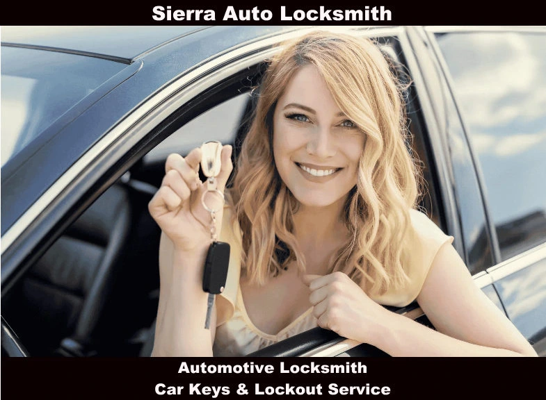 Locksmith making new car key for customer in Carson City